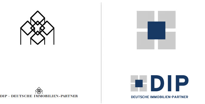 DIP-Logo, Alt und Neu im Vergleich, Design Christin von Wels, catfish creative