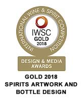 IWSC Gold Award für für Artwork and Bottle Design für catfish creative für den Mile High 69 Gin