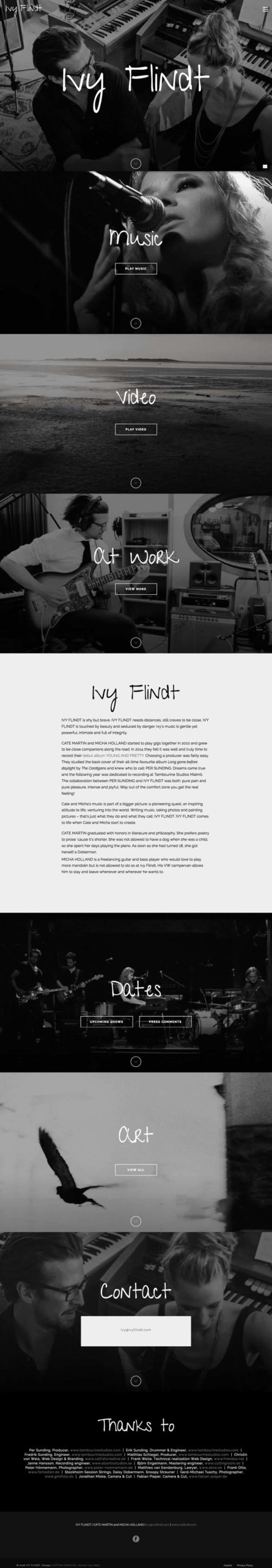 catfish creative: Web Design and Branding for IVY FLINDT