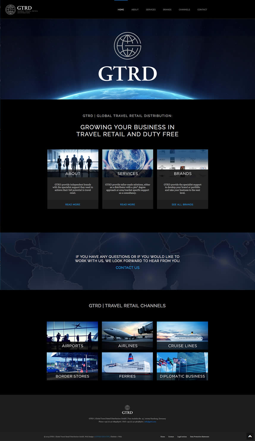 GTRD Webdesign Startseite