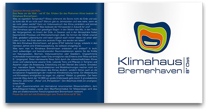 Klimahaus Bremerhaven Design Manual Innenseite 1 von catfish creative