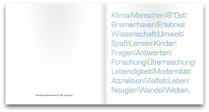 Klimahaus Bremerhaven Design Manual Innenseite 15 von catfish creative