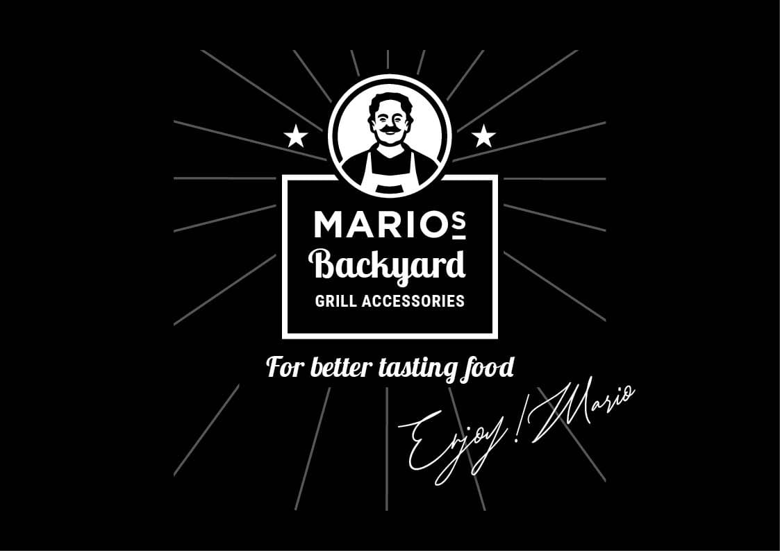 marios backyard logo mit signature